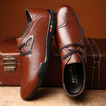 Men 's Fashion British Business Casual Leather Shoes - Intl May 2018 - 3 Men 's fashion british business casual leather shoes - intl - 3