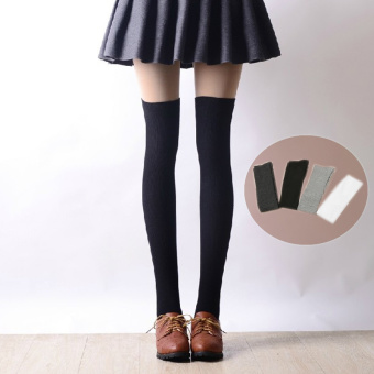 Amart 1 Pair Women Cotton Stockings Sexy Thigh High Knee Long Socks White - Intl April 2018 - 2 Amart 1 Pair Women Cotton Stockings Sexy Thigh High Knee Long Socks White - intl - 2