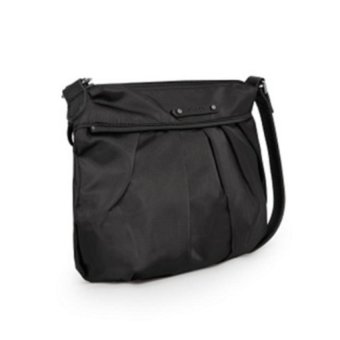MANGO MNG Lightweight Nylon Pleated Sling / Cross BodyBag (Black) April 2018 - 3 MANGO MNG Lightweight Nylon Pleated Sling / Cross BodyBag (Black) - 3