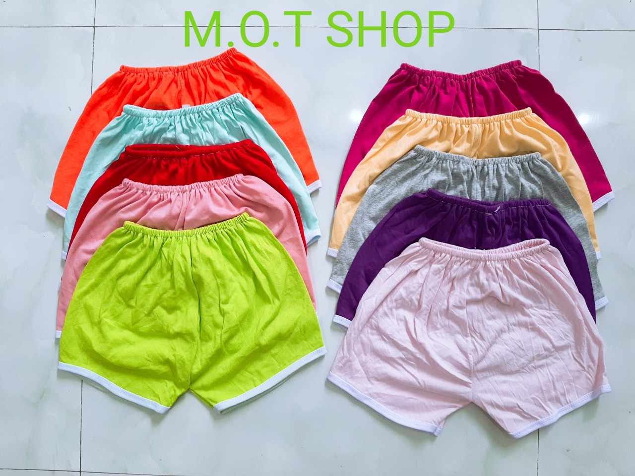 Sét 10 quần đùi cho bé trai và bé gái