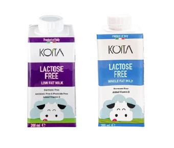 Sữa bò hữu cơ Lactose Free Koita Milk (thùng 24 hộp x 200ml)