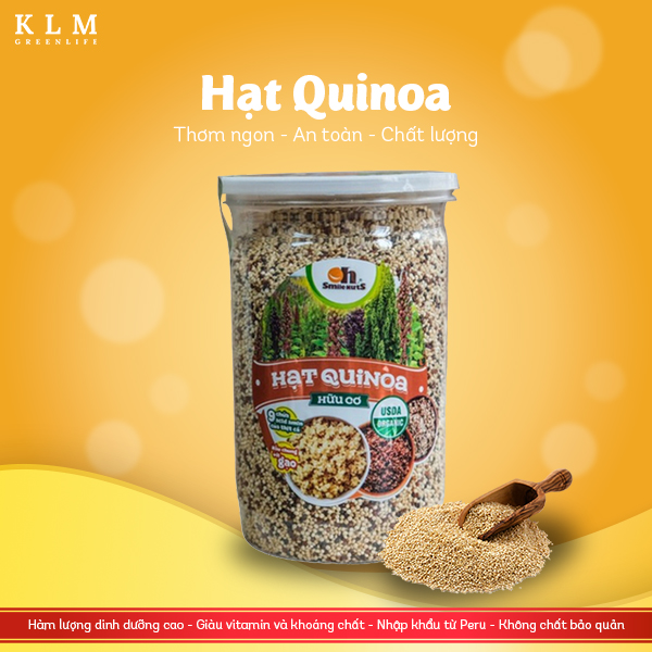 Hạt Quinoa trắng hộp 600g
