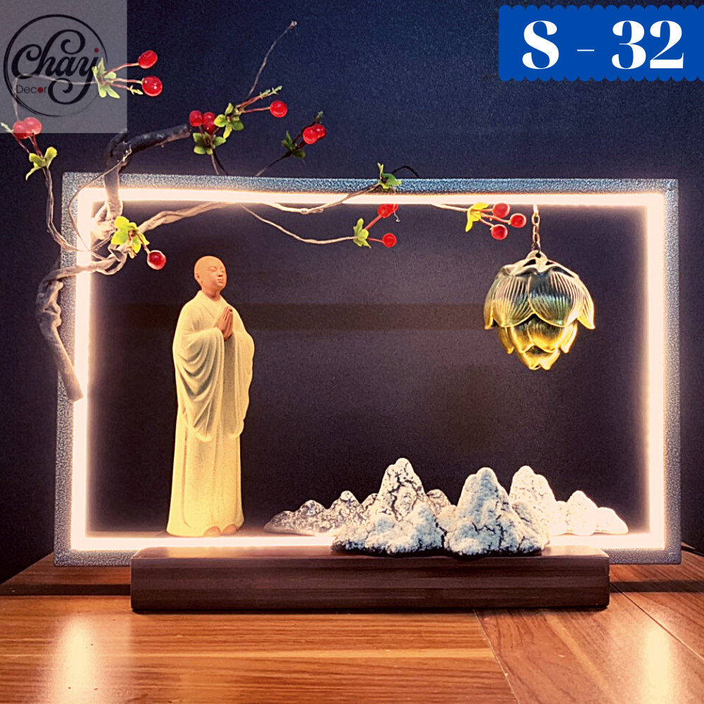 Đèn led hào quang dùng để trang trí tiểu cảnh, lũa, tượng, bon sai có quà tặng 🎁 - chay decor