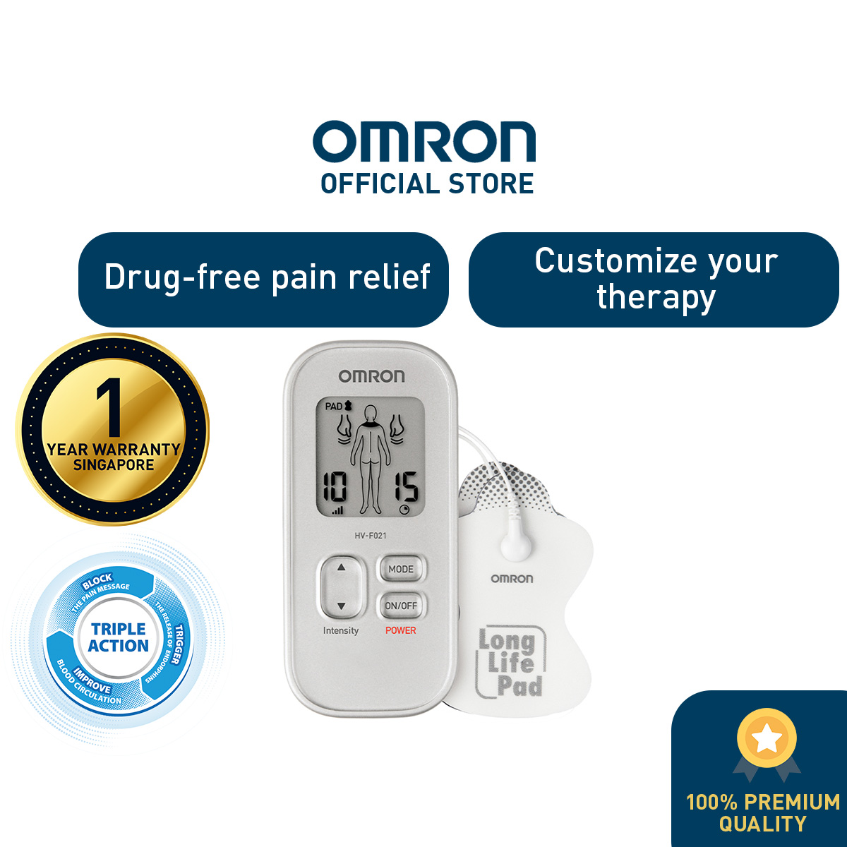 OMRON Electronic Nerve Simulator HV-F021 [MY] 