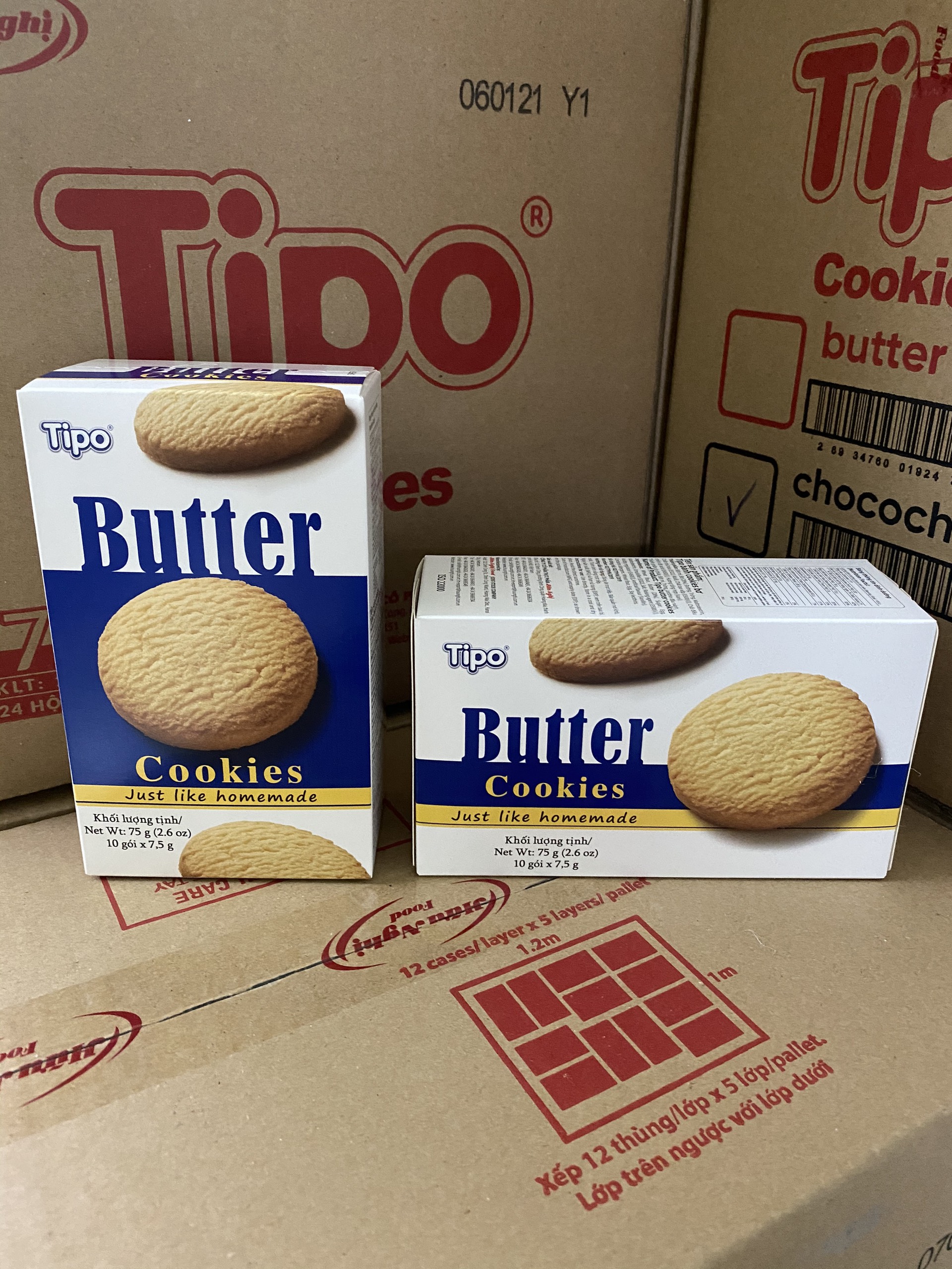 Tipo bánh cookies bơ 75g