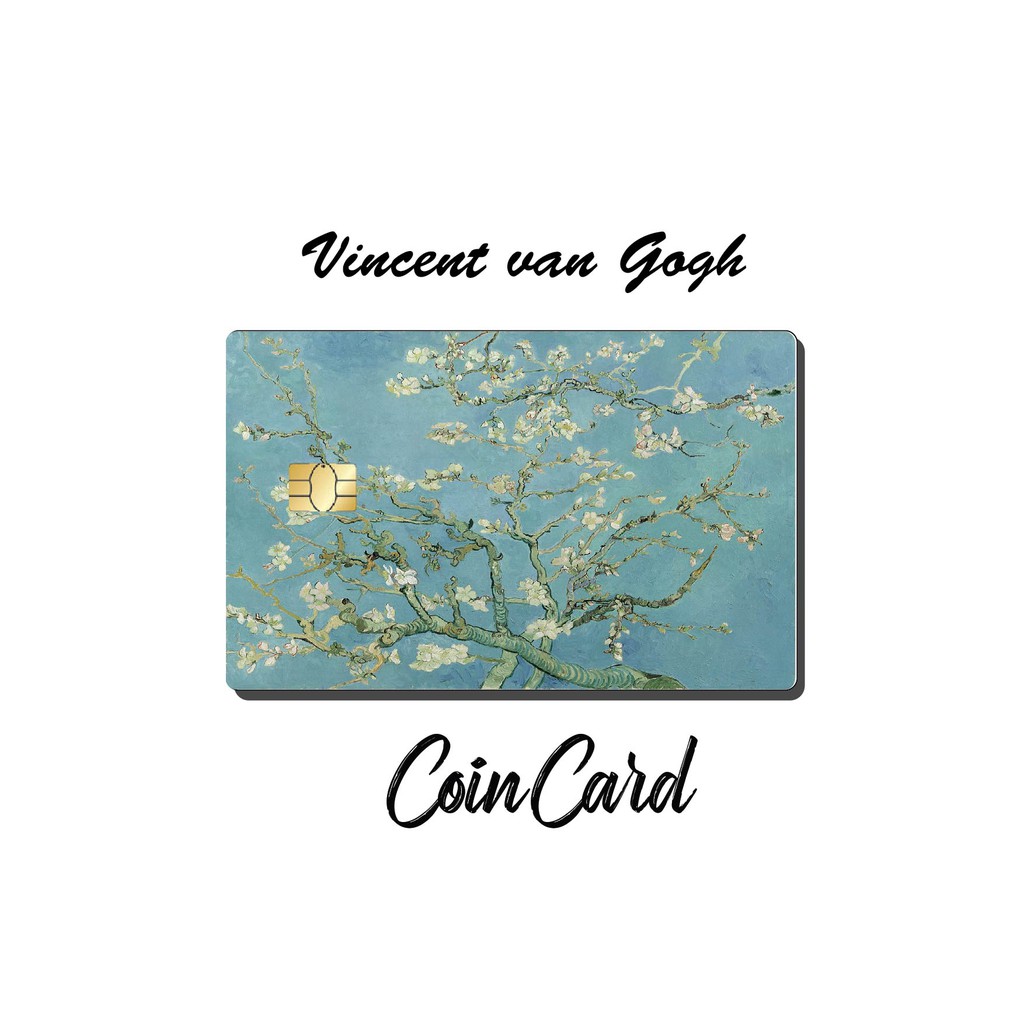Tranh vincent van gogh - sticker dán thẻ atm, debit ,thẻ từ, thẻ chung cư, decal dán thẻ, bảo vệ thẻ | coincard