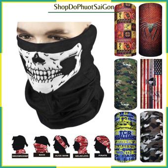 Khăn Phượt Đa Năng trùm đầu bịt mặt chống nắng chống bụi nhiều màu