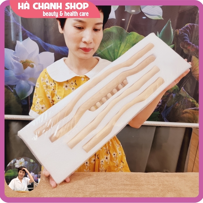 Bộ gậy giảm mỡ bụng massage cạo gió toàn thân - Hà chanh shop