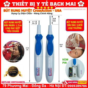 Bút Rung Huyệt Đầu Ngắn, Đầu Dài - Dụng Cụ Day Ấn Huyệt Diện Chẩn Massage