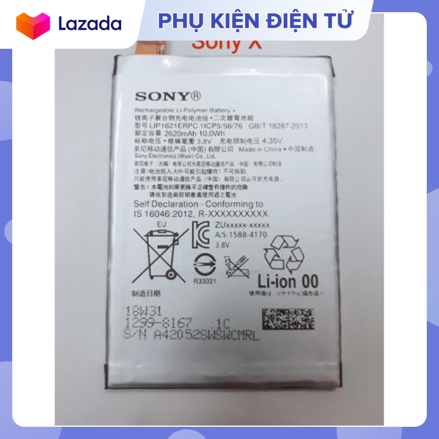 Pin sony xperia x ,f5122, dung lượng 2620mah