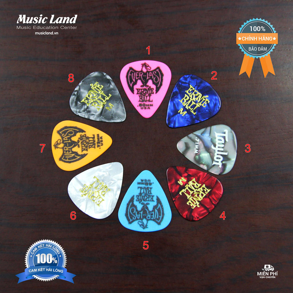 Phím Đàn Guitar Ernie Ball - Taylor - Dunlop của Mỹ