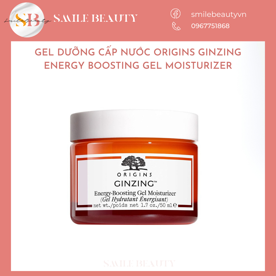 Gel dưỡng ẩm Origins Ginzing Oil Free Energy boosting gel moisturizer