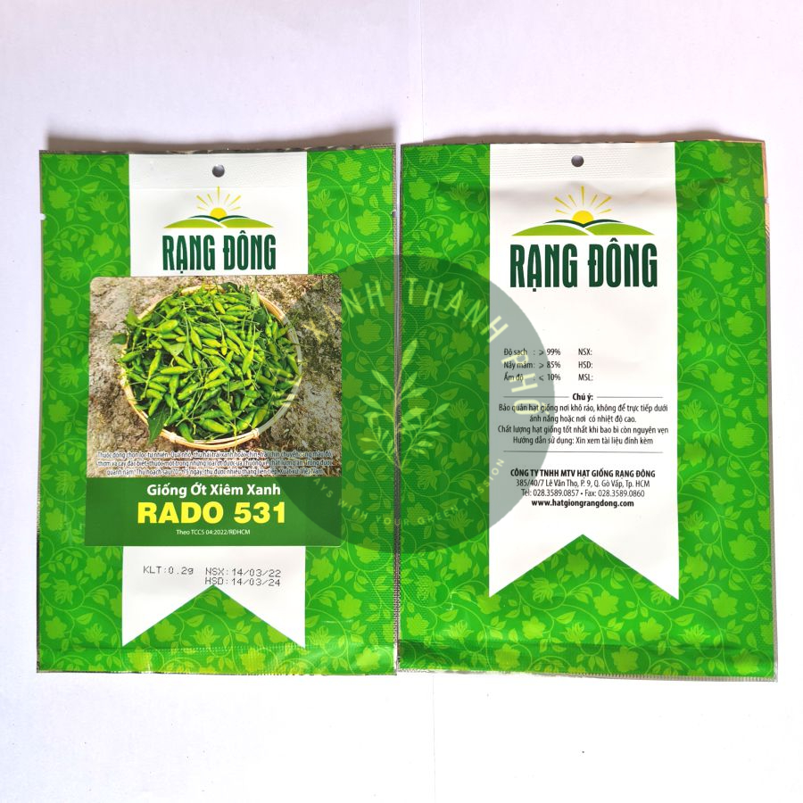 Hạt giống ớt xiêm 0,2g