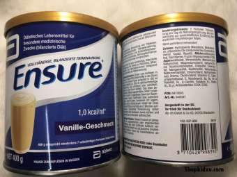 Sữa Ensure Đức 400g Hương Vanille