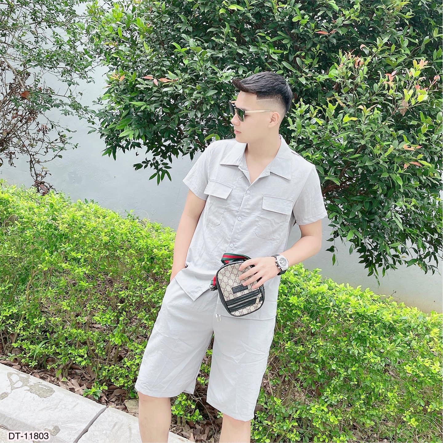 Bộ đũi nam ngắn bộ đũi nam quần ngắn bộ đũi nam nữ bộ thể thao nam
