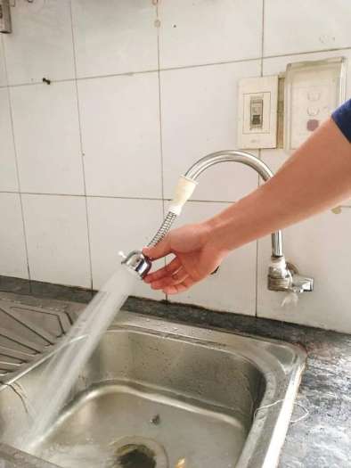 Vòi tăng áp bồn rửa bát xoay 360 độ