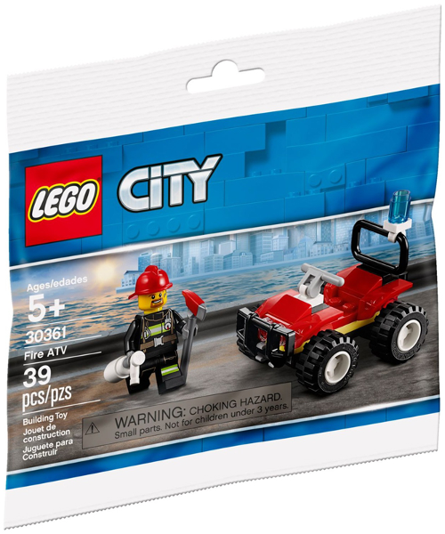 Lego city 30361 - fire atv polybag - bộ xếp hình lego xe chữa cháy mini