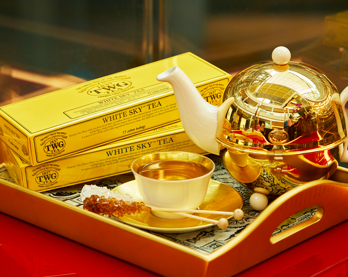 TWG Tea | White Sky Tea, Yin Zhen White Tea Blend in 15 Hand Sewn