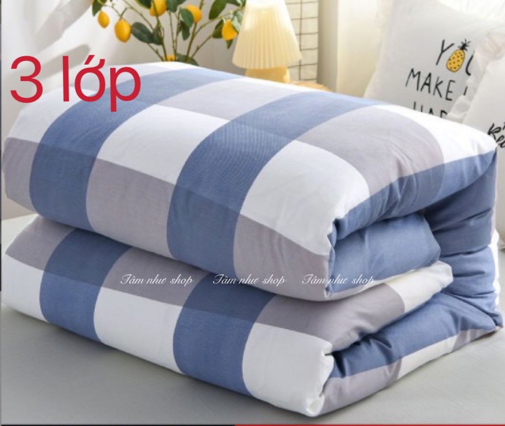 Chăn hè trần bông 1.6x2m cotton cao cấp - chăn mền - mềm tuyết - chăn hè cotton