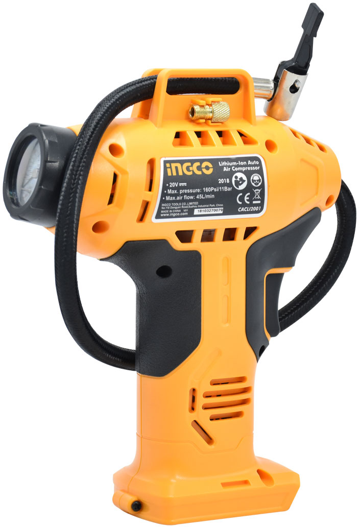 20v máy bơm hơi cầm tay tự động dùng pin ingco cacli2001