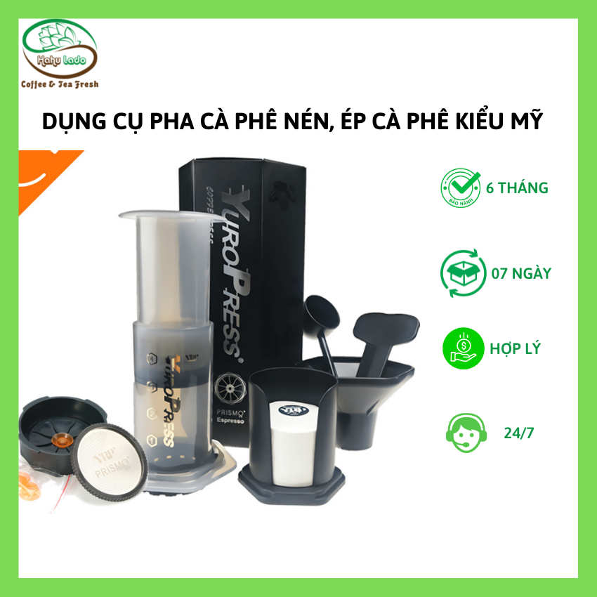 Máy Pha Cà Phê Mini Cầm Tay AEROPRESS YRP Hahulado Ép Cafe Kiểu Mỹ, Coffee Machine, Dụng Cụ Nén Ép Cà Phê