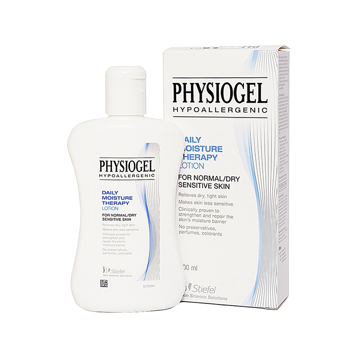 Physiogel hypoallergenic lotion. sữa dưỡng ẩm dành cho da khô và nhạy cảm. chai 200ml