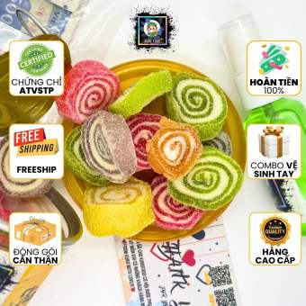 Đồ ăn vặt - Kẹo Dẻo Xoắn Ốc Thái Lan Thượng Hạng Hương Vị Tuổi Thơ - KuroFood