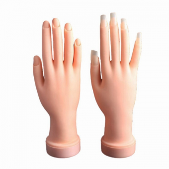 BÀN TAY SILICON HỌC LÀM MÓNG - NAIL - CHẤT LIỆU NHỰA DẺO