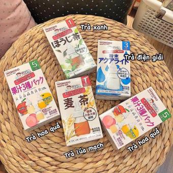 Trà Wakodo Lúa mạch, trái cây, điện giải cho bé, Date 2023