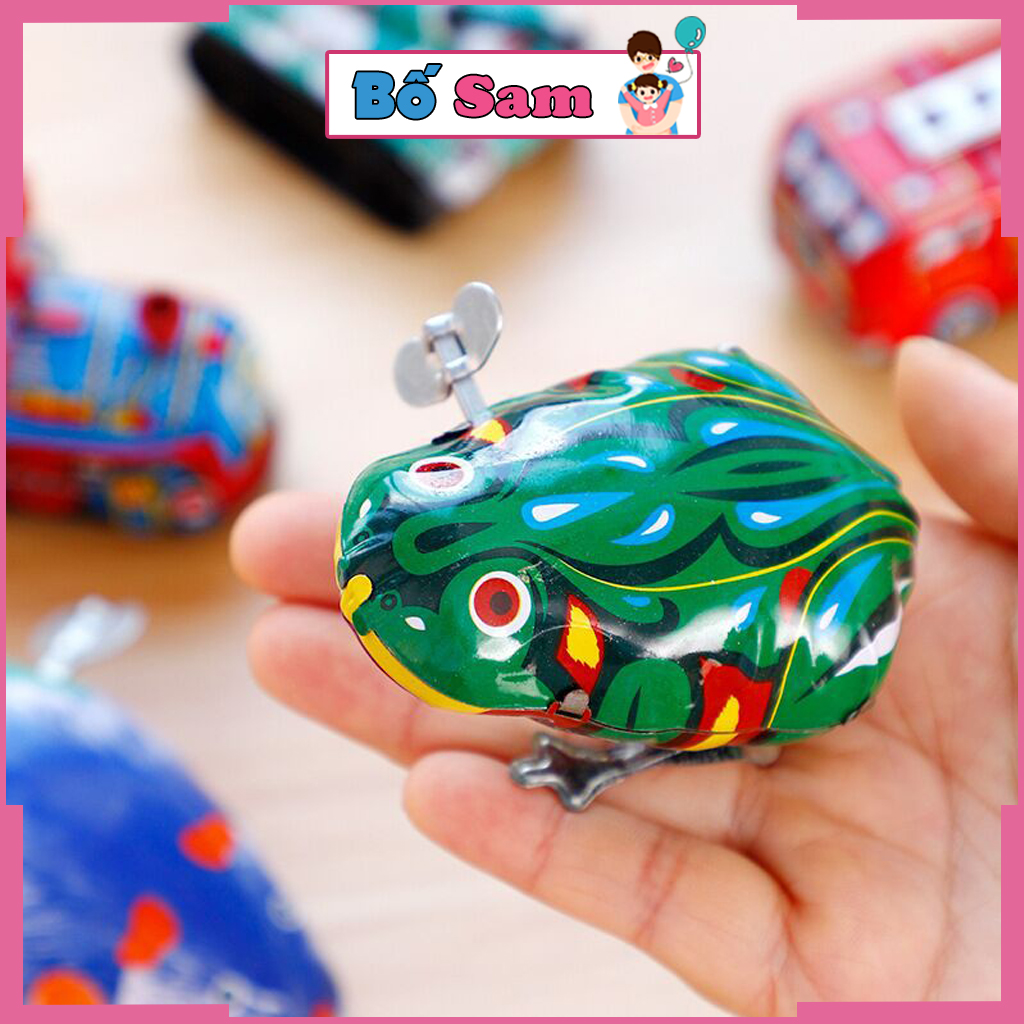 Đồ chơi cho bé ếch nhảy bằng kim vặn cót rất bền Shop Bố Sam