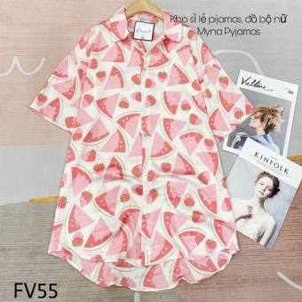 Đầm váy ngủ sơmi lụa satin form suông freesize 40-65kg (nhiều mẫu)