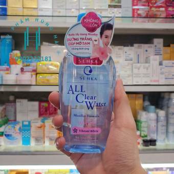 Nước tẩy trang Senka, tẩy trang dành cho da thường Senka All Clear Water Micellar Formula White 230ml