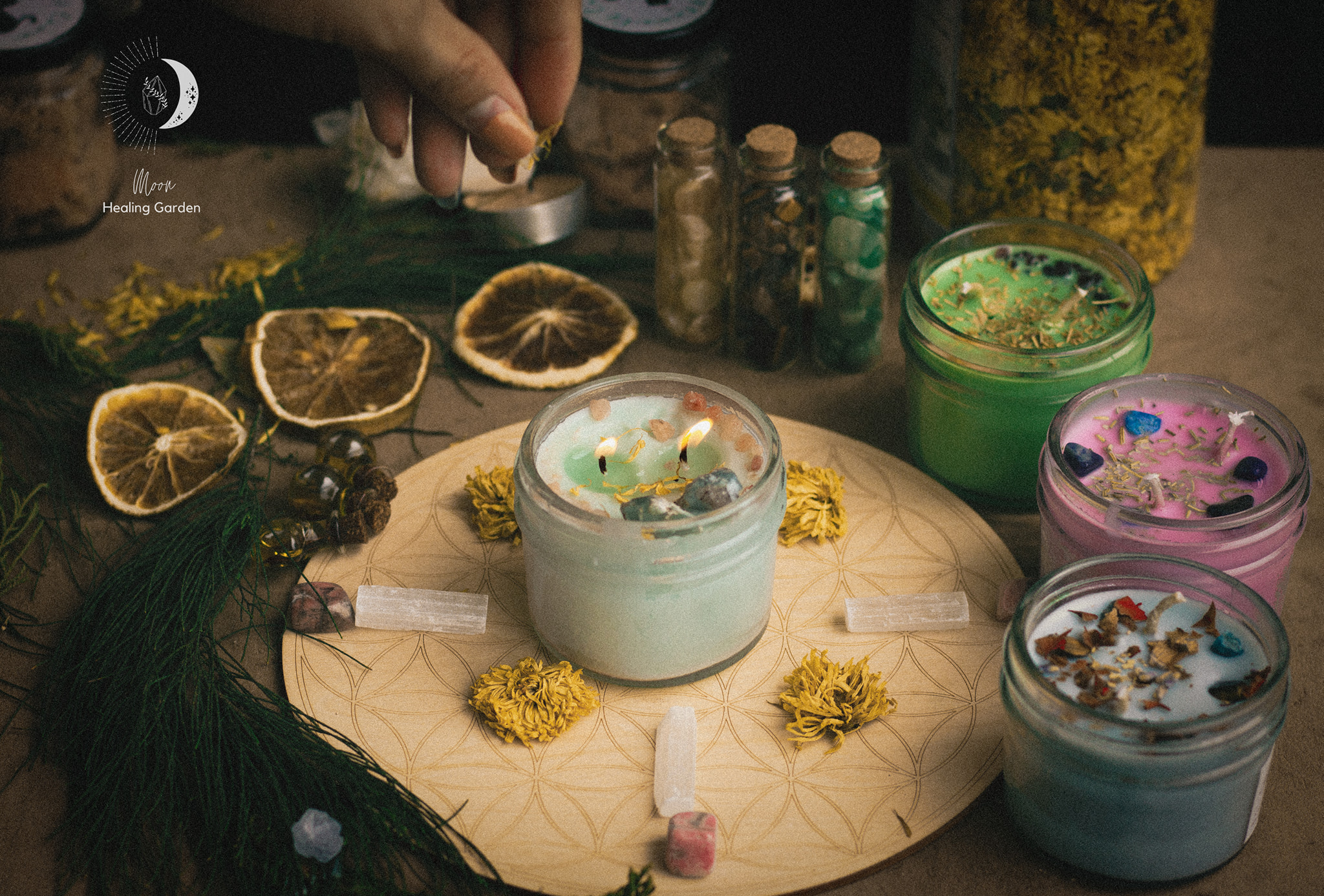 Nến thơm Healing Candles handmade - 4 mùi size 100ml