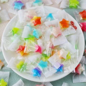 Combo 500g Kẹo cứng trái cây hình ngôi sao 5 cánh - kẹo cứng trái cây hình trái tim siêu dễ thương