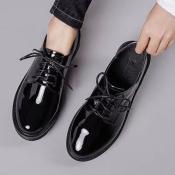 Black Shoes Oxford Lace up for Men