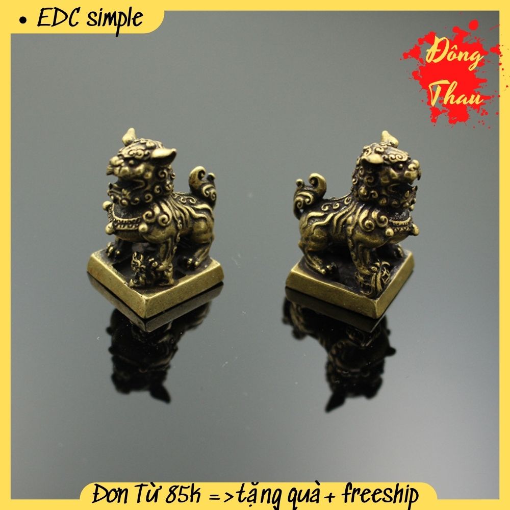 Tượng đồng phong thuỷ hình tỳ hưu , Con dấu bằng đồng thiết kế độc lạ