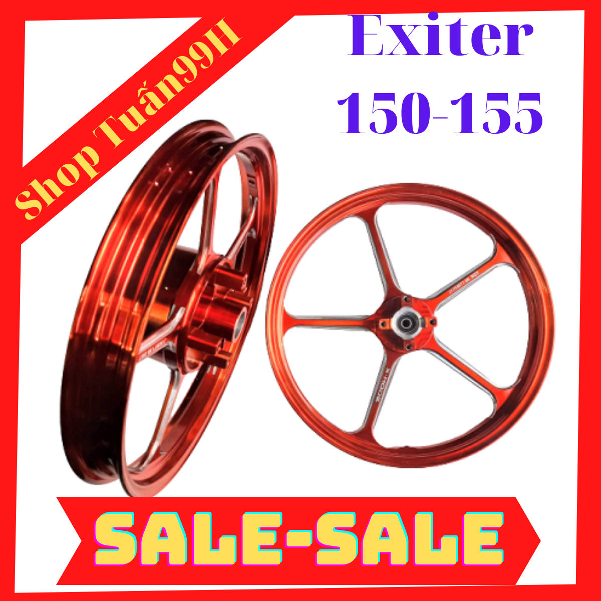 Mâm K9 Xmode - Kingroad CNC dành cho Exiter 150 bản 1.6