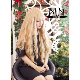 Tóc giả nữ - Tóc giả nguyên đầu xoăn sóng