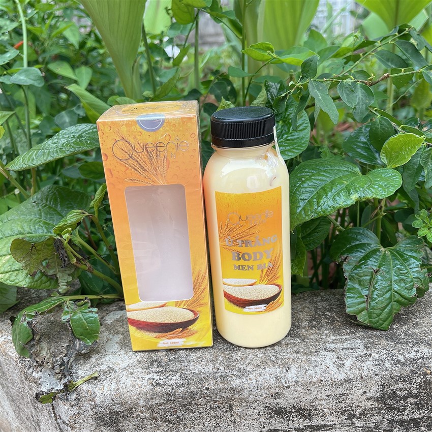 Ủ trắng body men bia 350ml - kem kích trắng body cấp tốc cực mạnh, làm trắng da toàn thân, giữ ẩm, giúp da mịn màng utbmb01
