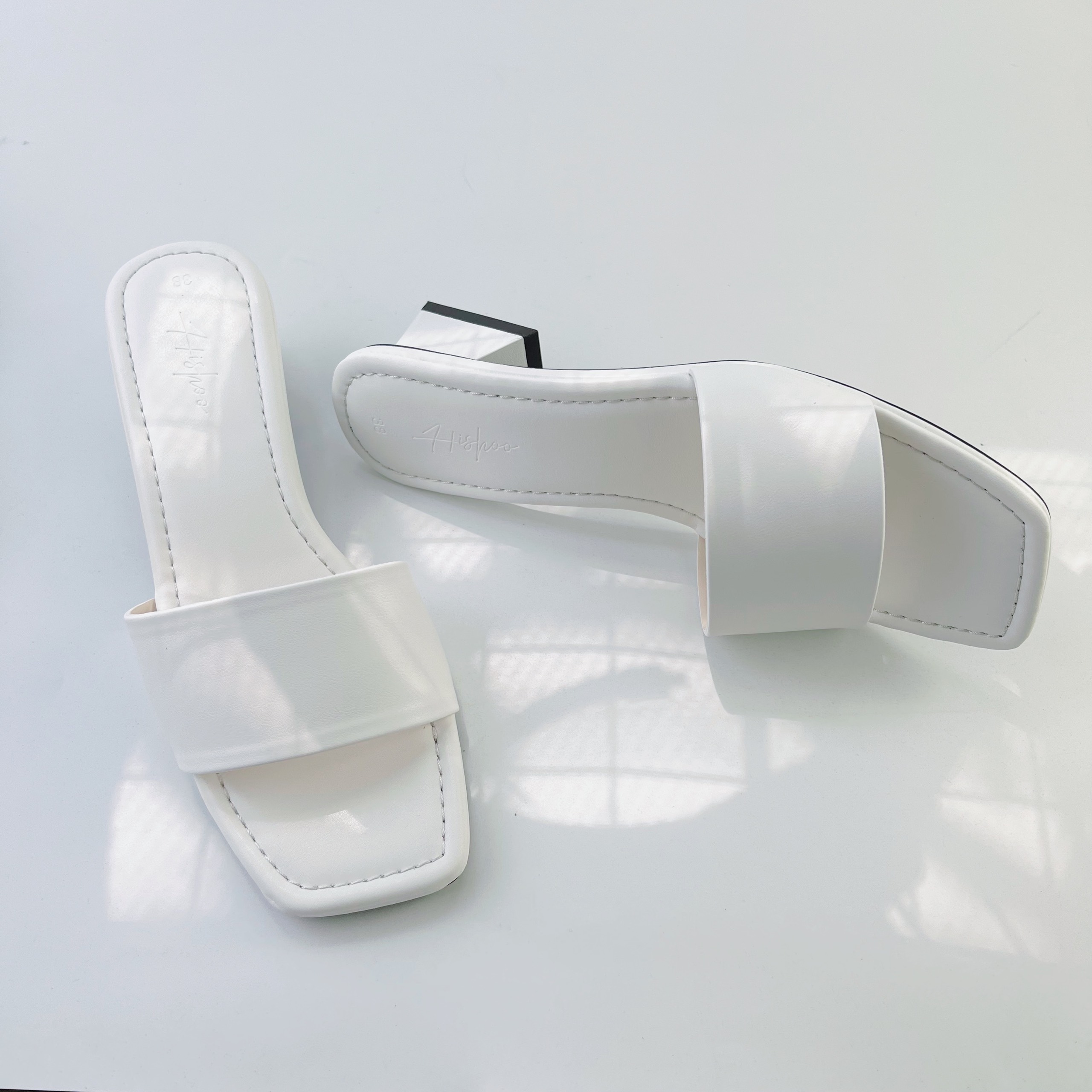 DÉP CAO GÓT vnxk - GUỐC NỮ ĐẾ VUÔNG 5CM QUAI NGANG - GUỐC CAO GÓT 5CM QUAI NGANG S039