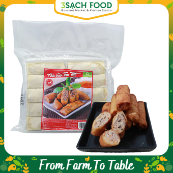 Chả Giò Tôm Thịt Bếp 3S - Túi 10 Cuốn