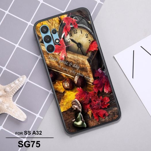 ┅┇  Ốp lưng kính cường lực Samsung A32 Ốp điện thoại cao cấp Son Store