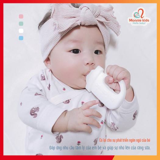 Gặm Nướu 🍼 MILK BOTTLE 🍼 HÀN QUỐC, Platinum Silicone, Tặng Kèm Hộp Đựng