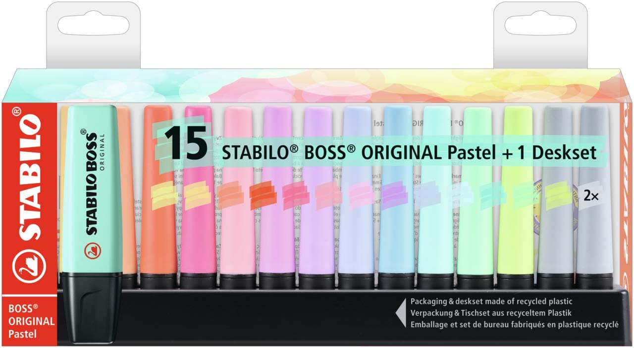 stabilo highlighters desk set