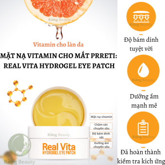 MẶT NẠ MẮT PRRETI: REAL VITA HYDROGEL EYE PATCH