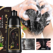 500ML Hair Blackening Shampoo - Organic, Fast-Acting, No Irritation (Brand