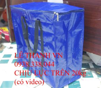 ĐỦ SIZE - Túi bạt túi dứa có dây kéo đựng đồ - màu xanh cam