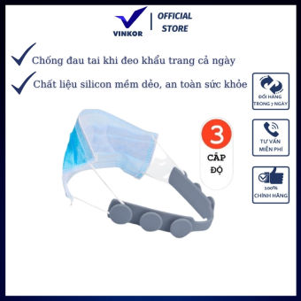 Dây đeo khẩu trang silicon chống đau tai phù hợp chống dịch COVID-Vinkor.Store