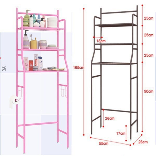 Kệ đựng đồ nhà tắm 3 tầng thông minh-kệ sau tolet