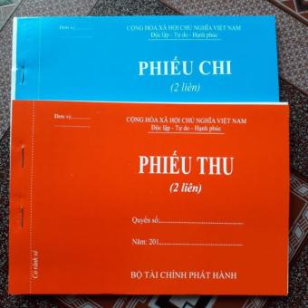 Sỉ 20 Quyển Phiếu thu 2 liên / Phiếu chi 2 liên/Phiếu chi 1 liên giấy carbon đẹp loại 100 tờ/ quyển